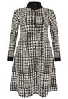 Kleid mit Reißverschluss CHECKDress zipper CHECK - black - #4