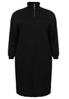 Sweater dress - black - #4