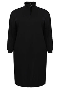 Sweater dress - black - #4