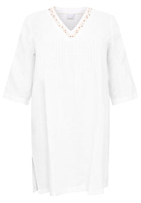 Tunic pintucks LINEN - white - #4
