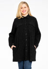 Blouse-jacket lurex RIB - black - #1