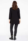 Tunic flare ruffle ORGANIC COTTON - black - #3