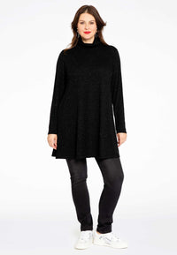 Tunic wide bottom SILVER CRUSH - black - #2
