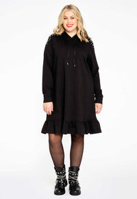 Sweater-dress STUDS - black - #1