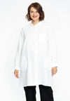 Blouse pockets LINEN - white