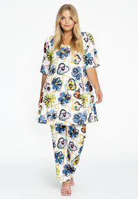 Tunic wide bottom ROSITA - white - #2
