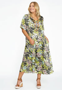 Langes kleid mit V-Ausschnitt LISALong dress V-neck LISA - multi - #2