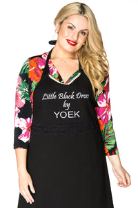 Apron Black Dress Yoek - black - #1