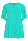 Tunic wide bottom circle sleeve DOLCE - turquoise