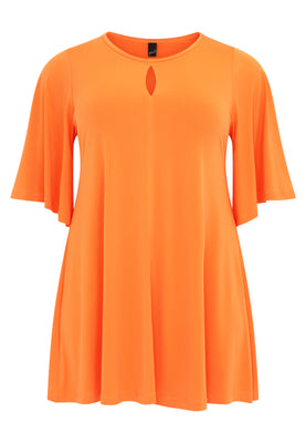 Tunic wide bottom circle sleeve DOLCE - orange  - #4