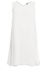 Dress double V-neck VOILE - white - #4