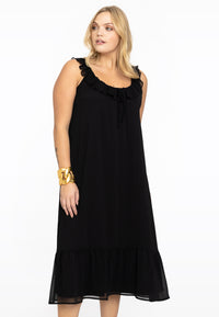 Dress frill strap VOILE - black - #1