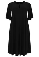 Dress A-line circle sleeve DOLCE - black  - #3