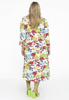 Buttoned dress V-neck MAYFLOWER - white - #3