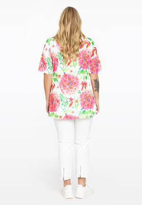 Tunic flare buttoned ALLIUM - white  - #3