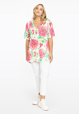 Tunic flare buttoned ALLIUM - white  - #2