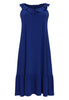 Sleeveless dress frill strap DOLCE - indigo - #4