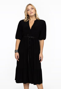 Dress puff sleeves DOLCE - black - #1