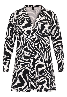 Long blazer ZEBRA - black  - #3