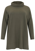 Pullover high neck RIB - light green - #1