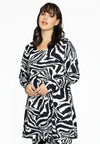 Tunic wide bottom ZEBRA - black 