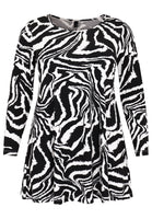 Tunic wide bottom ZEBRA - black - #4