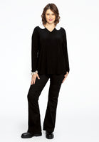 Shirt with pearl collar DOLCE - black  - #2