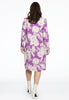 Dress grandad collar PAULINA - purple  - #3