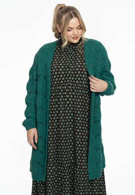 Cardigan AJOUR - green  - #1