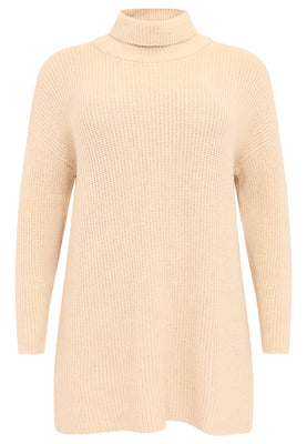 Pullover knit high neck - ecru - #4