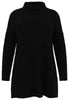 Pullover knit high neck - black - #4