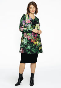 Tunic wide bottom waterfall ORCHIDEE - black - #2