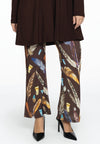 Trousers bootcut FEATHERS - brown