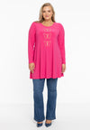 Tunic wide bottom RHINESTONES - pink