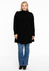 Tunic wide bottom puff sleeve DIAGONAL - black - #2