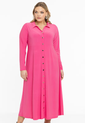 Dress buttoned DOLCE - pink - #1