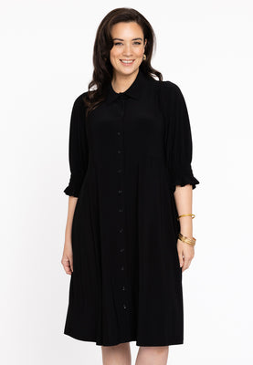 Dress buttoned DOLCE - black  - #1