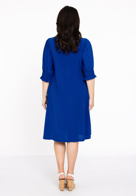 Dress buttoned DOLCE - indigo - #3