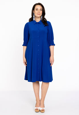 Dress buttoned DOLCE - indigo - #2