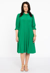 Dress buttoned DOLCE - green 