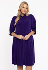 Kleid mit knöpfen dolce - Violett