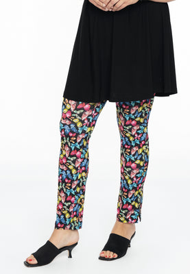 Slim-fit trousers BUTTERFLY - black  - #1