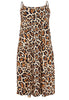 Spaghetti dress LEOPARD - light brown - #4