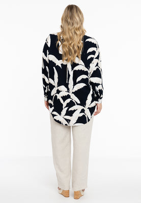 Blouse oversized PALM TREE - blue - #3