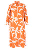 Blouse long PALM TREE - orange - #4