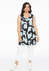 Singlet flare V-neck CALYPSO - black - #2