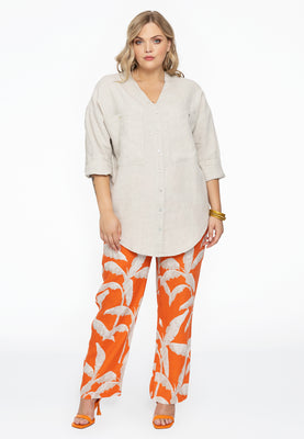 Trousers PALM TREE - orange  - #1