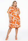 Dress collar PALM TREE - orange 