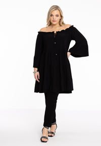 Tunic frill neck DOLCE - black - #4