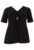 Tunic flare twisted DOLCE - black - #4